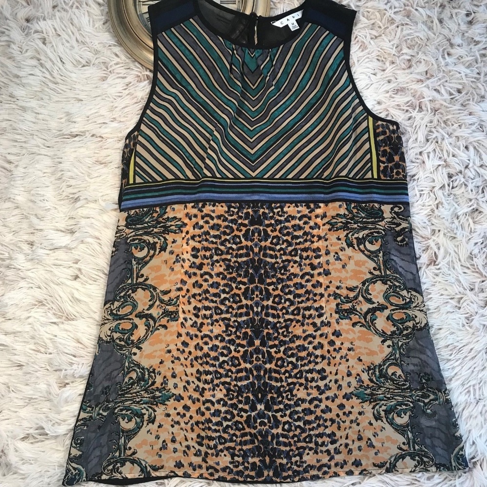 CAbi #565 Semi-Sheer Tunic Medium